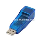Usb Ethernet Usb To Ethernet USB 2.0 To RJ45 Lan Adaptor Adapter Blue 10/100M USB2.0 Ethernet Adapter