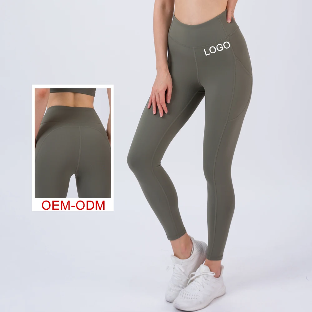 Non See Through Leggings With Pockets