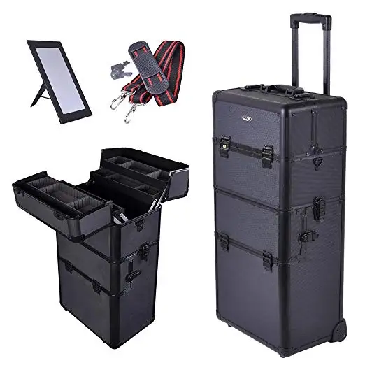 Estuche De Aluminio Para Maquillaje Profesional,Estuche Alto Multifuncional  De Alta Capacidad,Rodante,Para Artista De Maquillaje - Buy Rolling Caso  Cosmético,Maquillaje Caso Trolley,Maquillaje De Caso Trolley Con Espejo  Iluminado Product on Alibaba.com
