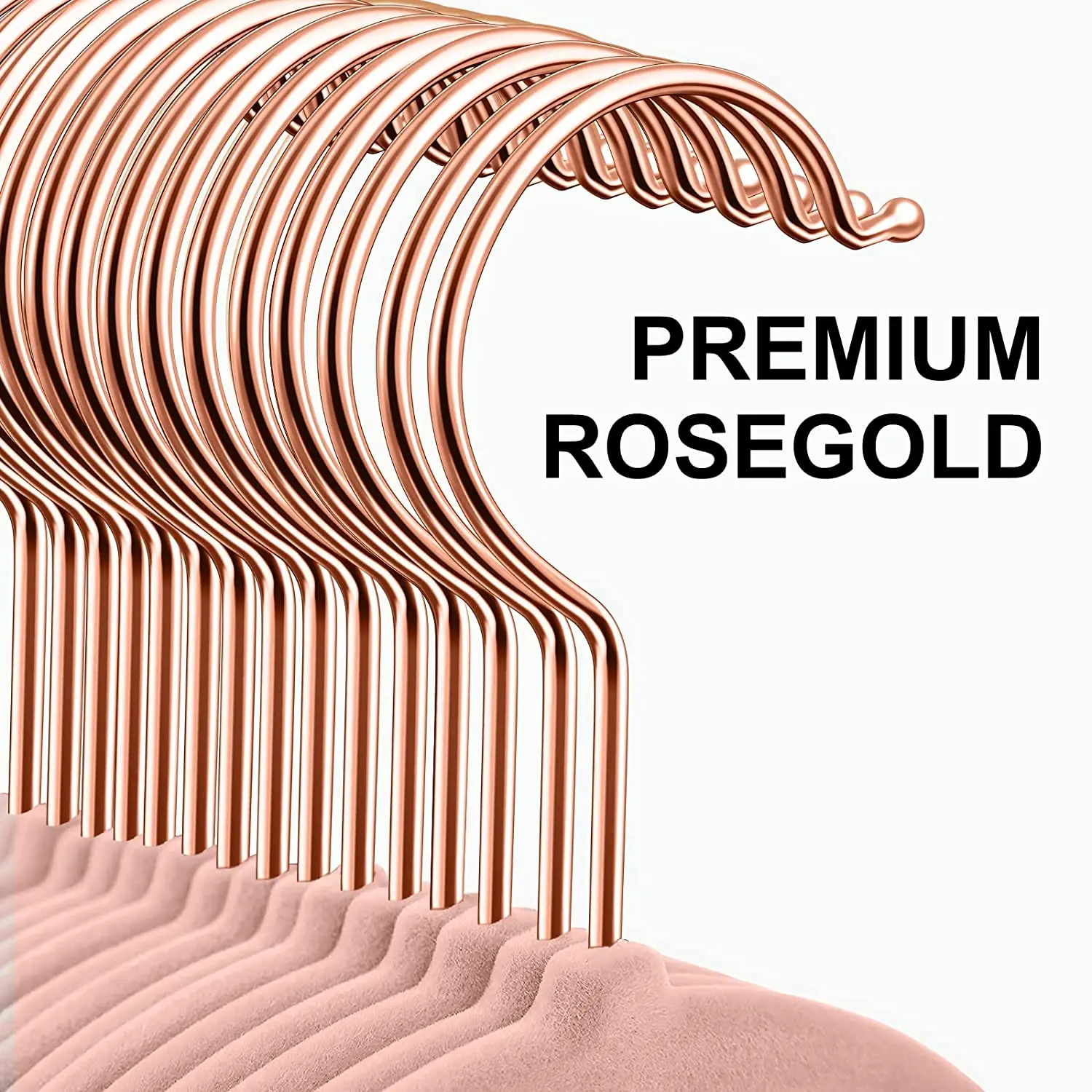 30 pieces pink/rose gold velvet hangers, non-slip notch coat/suit hangers, space-saving 360-degree swivel hook hangers