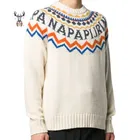 Wool Sweater Men Winter Pullover Oversized Cap Luxury Cashmere Wool Jacquard Knit Custom Men Crewneck Sweater