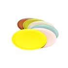 Color Plate As Picture/customized Bamboo Fibre Plate Wholesale Price Custom Color Bamboo Fiber Material Dinner Plate