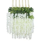 Wedding Wedding Hot Sale Hanging Silk White Wisteria Flowers Arch Wall Wedding Decoration