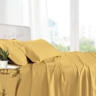 Custom Color Eco Friendly Super Soft 4 Pieces 100% Bamboo Fiber Bedding Set For Hotel Home Use