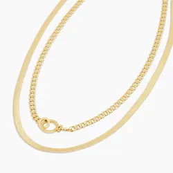 Fashion Jewelry Gold Sliver Stainless Steel Women Collar Herringbone Snake Chain Necklace