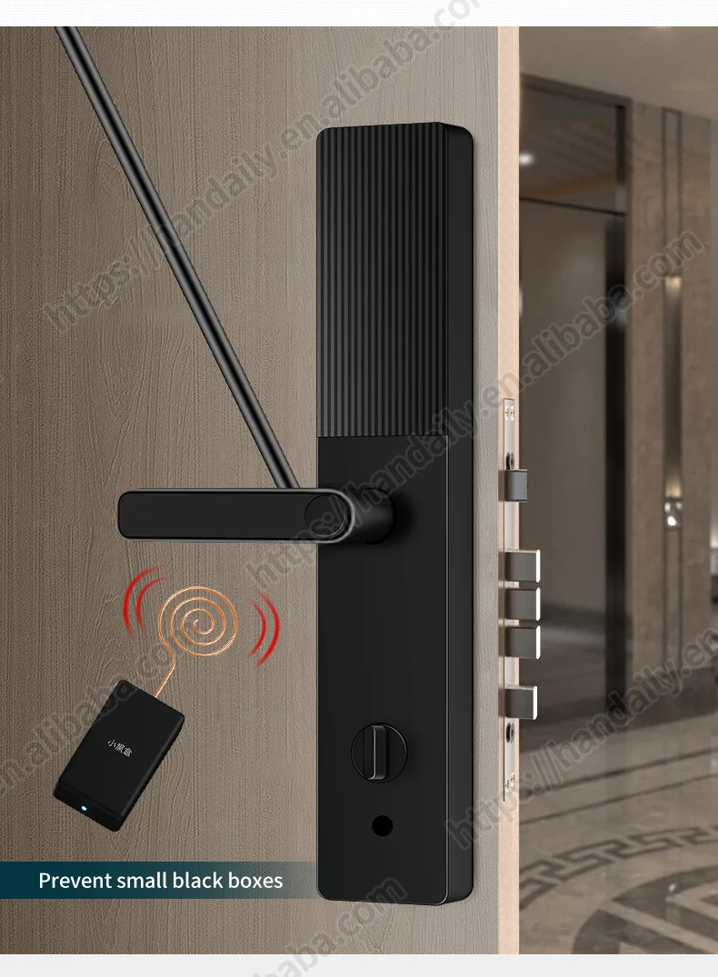 factory price handle tuya wifi fingerprint digital password rfid lock app smart door lock for wooden door apartment home room z4-4