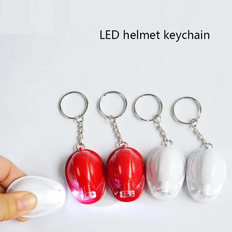Promotional Mini Hard Hat Keychains Light
