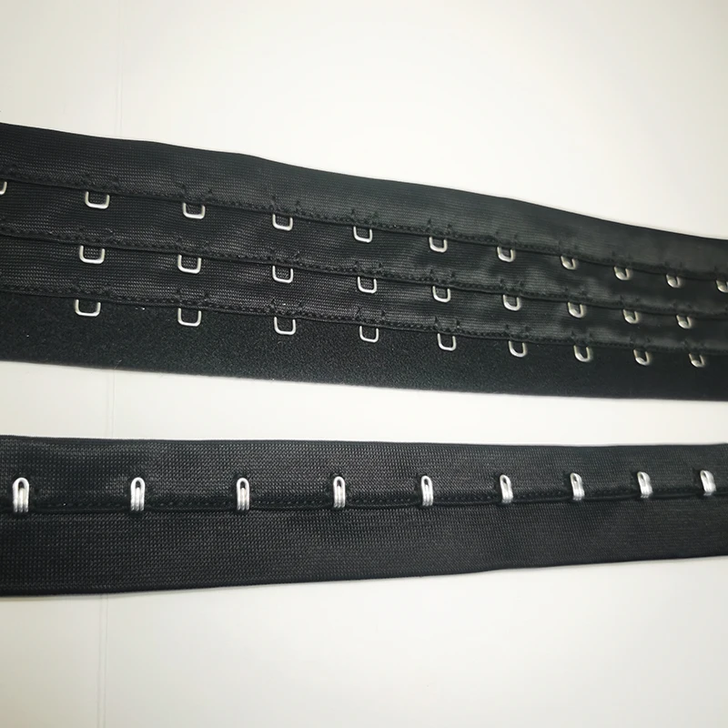 Wholesale Diy Clothing Accessories Corset Adjustment Buckle 3 Rows Bra Hook Eye Tape Manufacturers