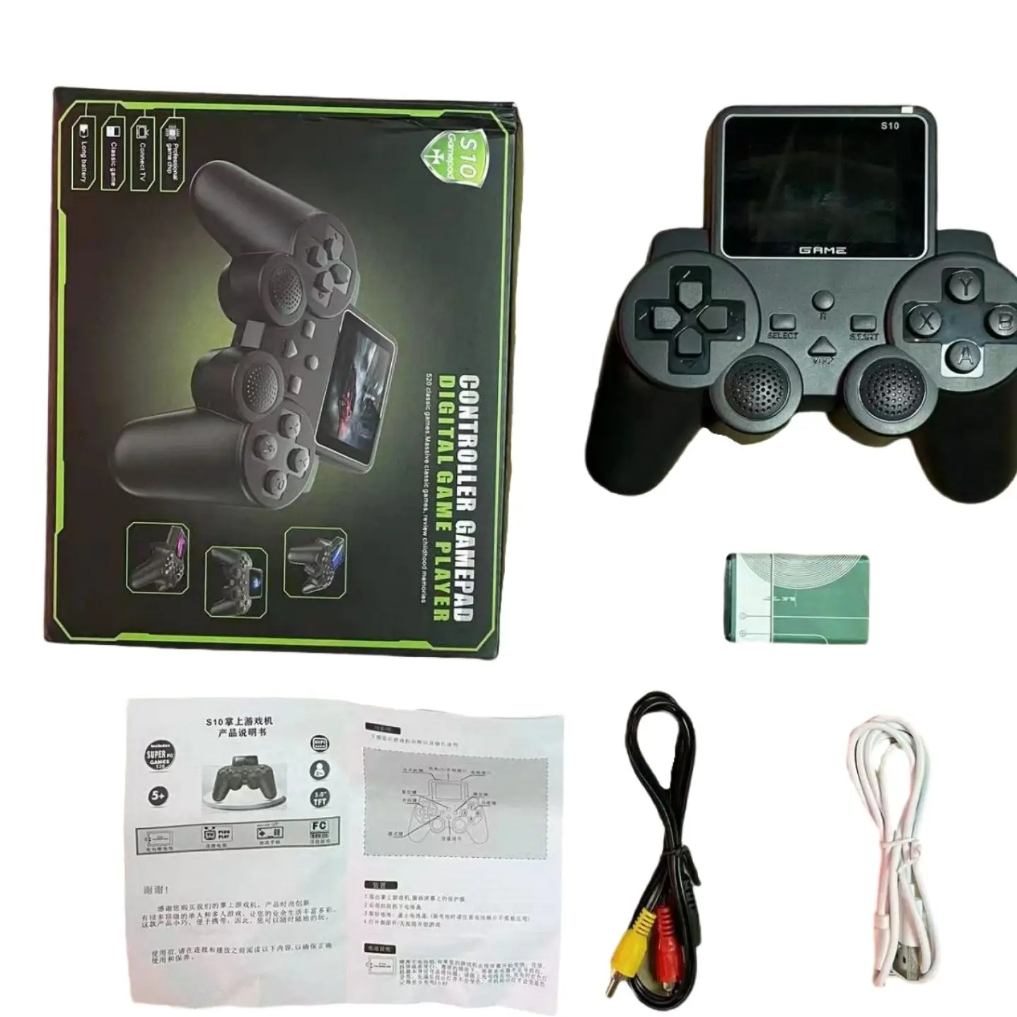 Mini handheld game console PS3 Consola Box Retro pubg controller 520games 2.4G Wireless Gamepad video Game Player For S10