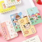 Spiral Cartoon Design Mini Hardcover Spiral Notebook White