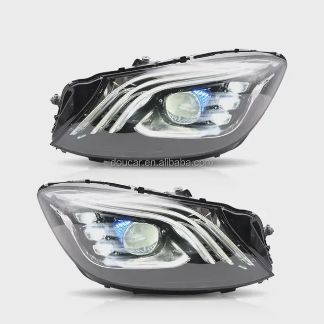 DOUCAR BENZ headlights for S CLASS 2014-2017 W222 S400 S500 S600 LED head lamps DRL Laser Head Lighting Systems