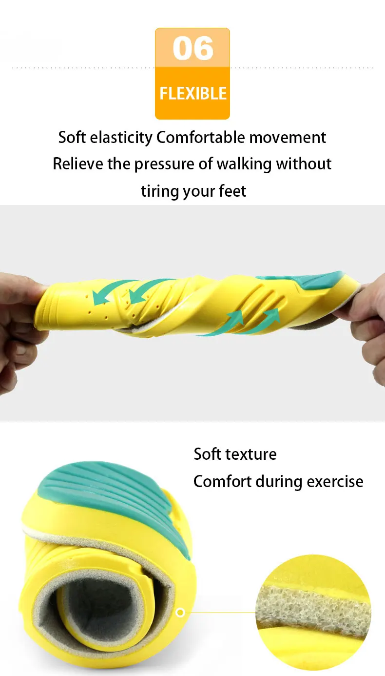 High Elastic Shock-Absorbing Sports Insoles for Men & Women High Elastic Shock-Absorbing Sports Insoles for Men & Women