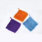 Children's New Chenille Hand Towel Bathroom Kitchen Hanging Absorbent Towel Children's Square Hand Towel