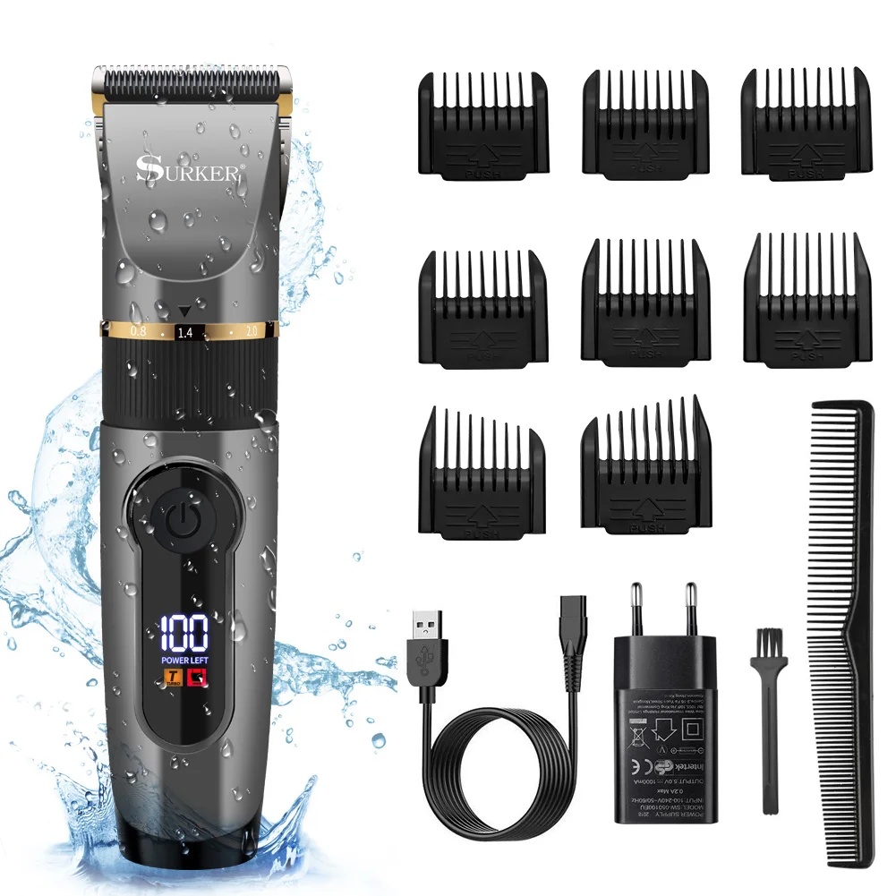Ipx7 Washable Best Body Lcd Ceramic Blade Electric Mens Beard Grooming Kit Hair  Trimmer Clipper - Buy Walmart Micro Touch Waterproof Review Body Best Pubic Hair  Trimmer For Men,Neck Venus Pro Personal
