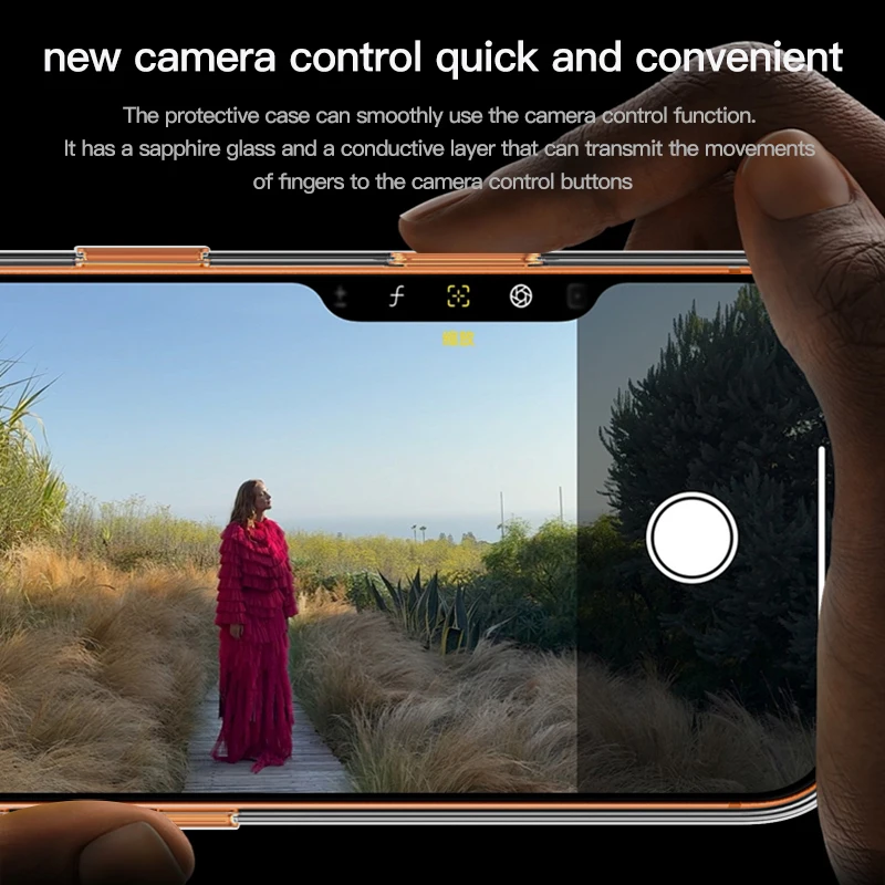 product laudtec luxury  transparent magnetic protective shockproof waterproof phone case for 17 pro max pure color tpupcmagnetic-3