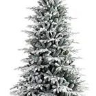 Christmas MARTHA STEWART Flocked Natural Pine Pre-Lit Artificial Christmas Tree 6.5 Feet Clear White Lights