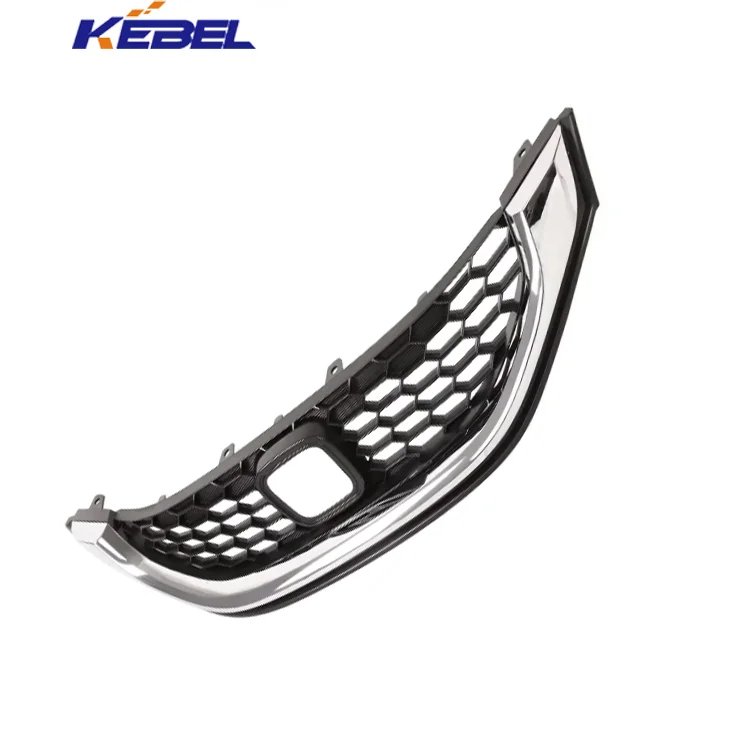KEBEL New 2013-2015 for Honda Civic Sedan Front Bumper Upper Grille Grill with ABS Chrome Trim Car Grills Product supplier