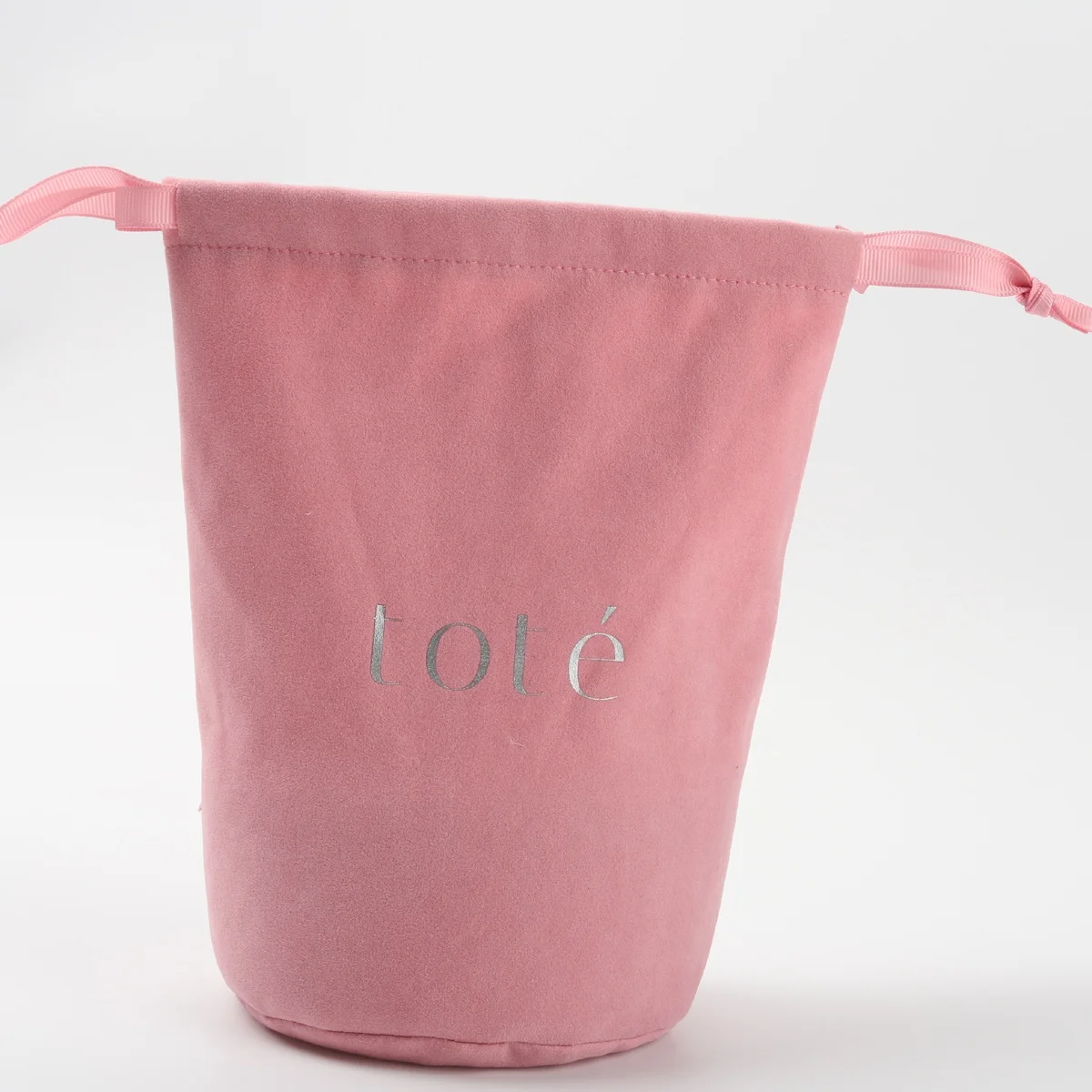 Custom Logo Printed Velvet Drawstring Gift Candle Packaging Bag Luxury Make Up Velvet Hair Pouch