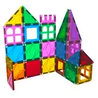 Educational Toys STEM 100pcs Educational Toys 3D Magnet Building Blocks Construction Magnetic Tiles