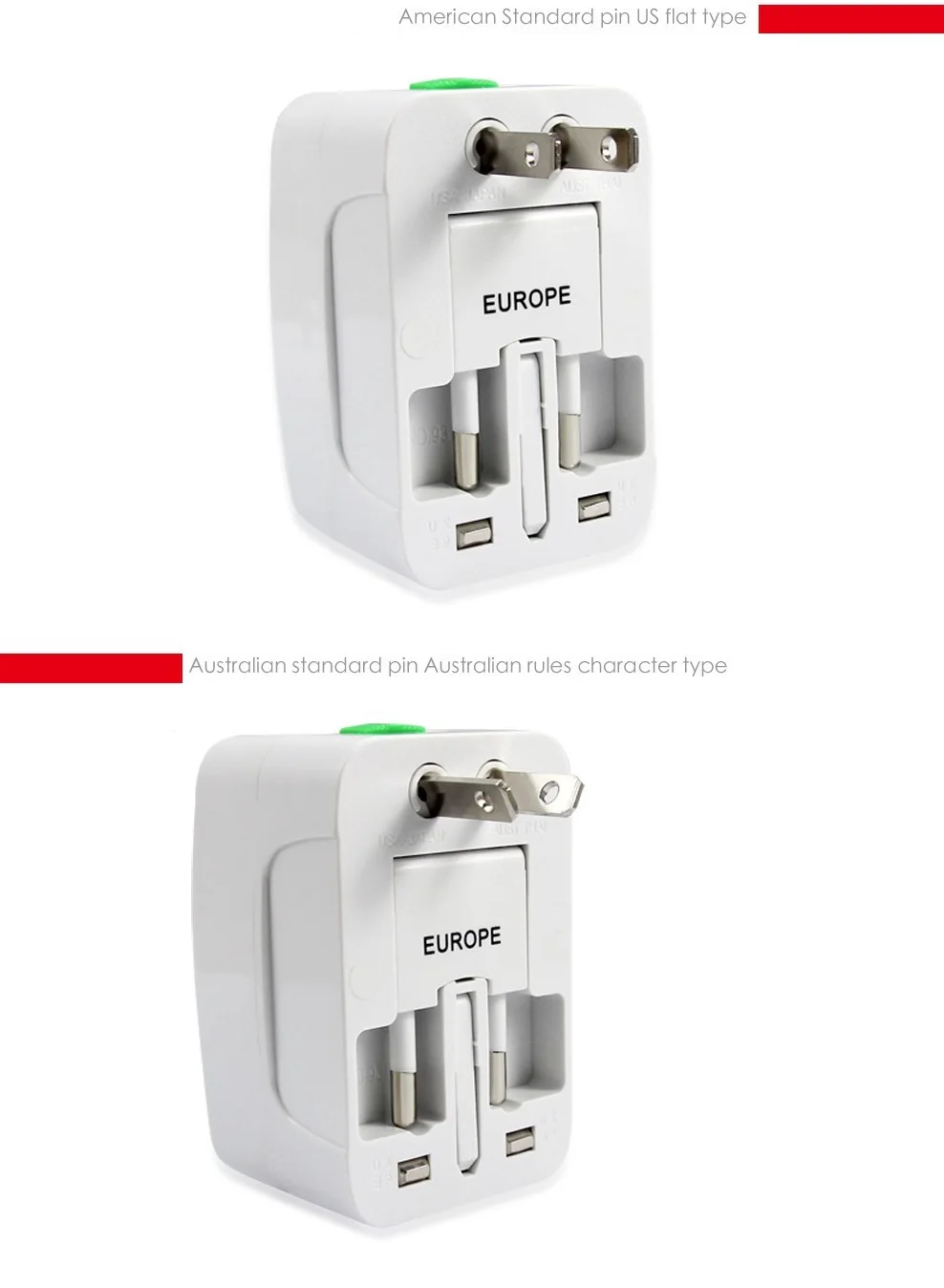 Worldwide Travel Adapter Oem Multifunction Usb Business Travel Mobility