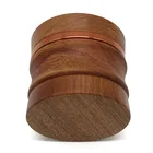 Tobacco Premium Wood Handmade Herb Grinder 63 MM 4 Layers Tobacco Grinder Aluminum Sharp Teeth Smoking Herbal Crusher
