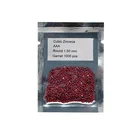 Ruby Cubic Zirconia Gemstone Round 1.50mm Gemstone Machine Cut Ruby 5# Stone Synthetic Cubic Zirconia