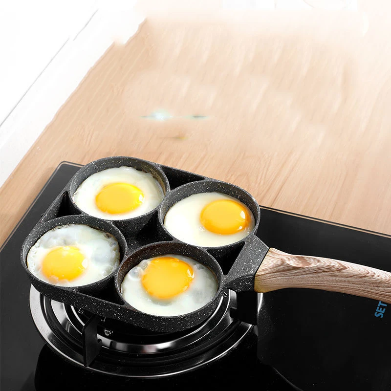 Top Seller Fried Pan mold four-hole fried magic device non-stick pancake pan pancake maker home breakfast frying pan