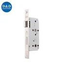 Door Lock Toilet Bathroom Door Locks Stainless Steel 304 European Mortise Door Lock For Bathroom Washroom Toilet