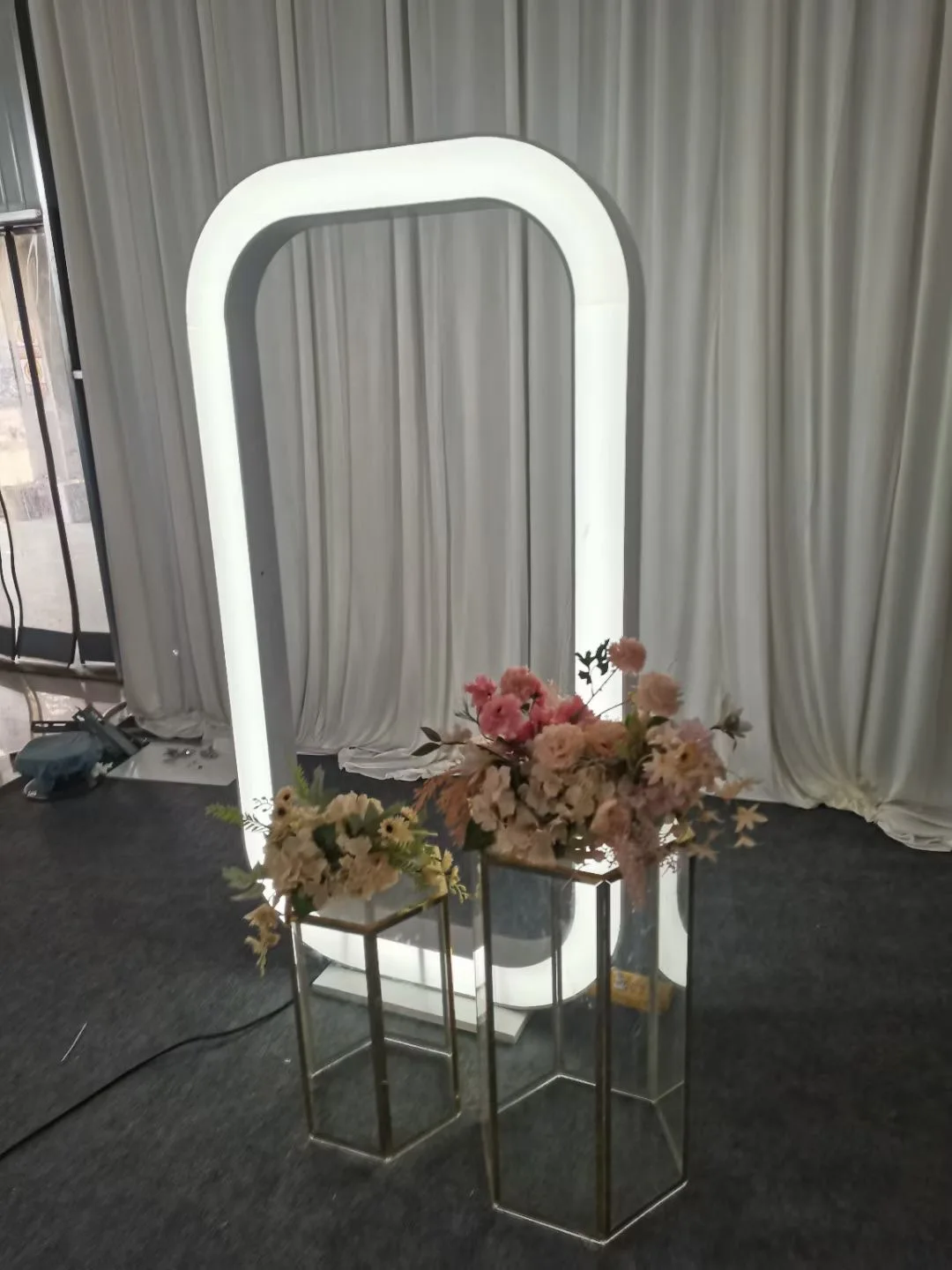 ANNIELU acrylic led light wedding backdrop for birthday party wedding decorations
