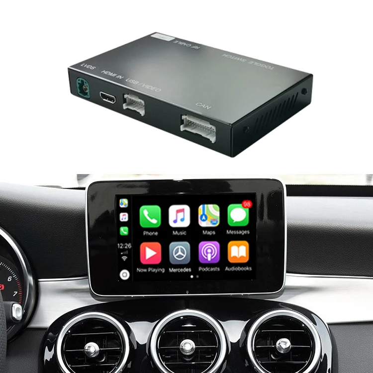 Road Top Multimedia Wireless Carplay Interface Box For Mercedes Benz C