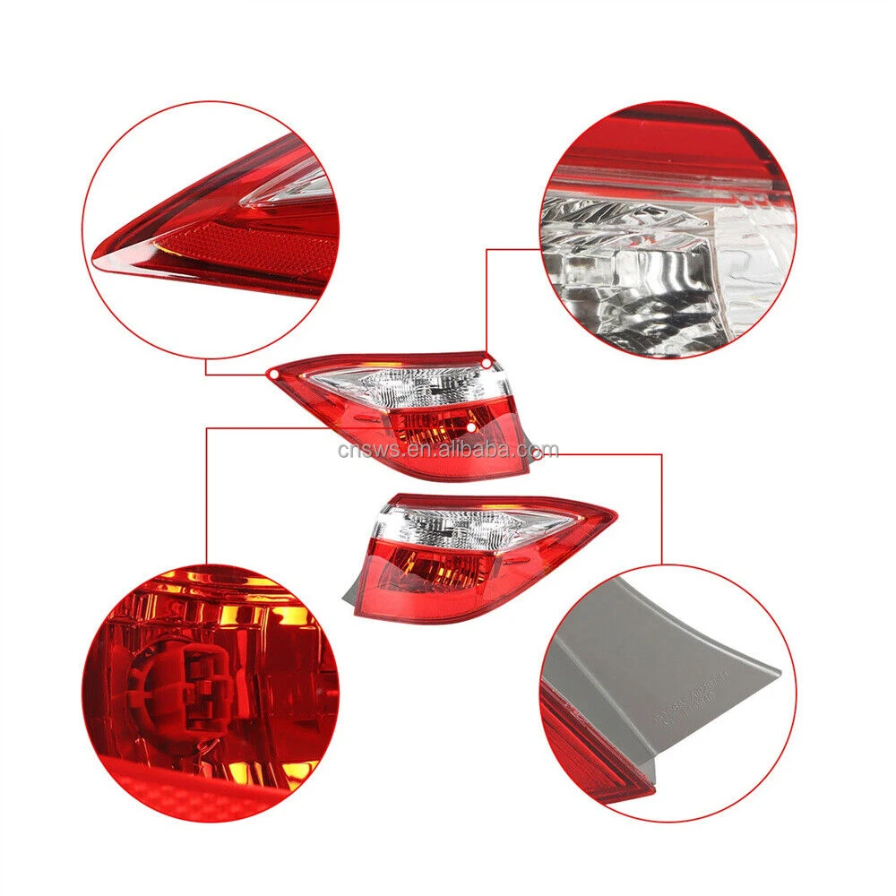 product cheapest prices oem car rear body taillamp halogen  xenon tail light for toyota corolla 2014 2015 2016-39