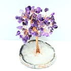 Gift High Quality Crystal Healing Stones Colorful Clear Crystal Tree For Christmas Decoration Supplies Or Gift