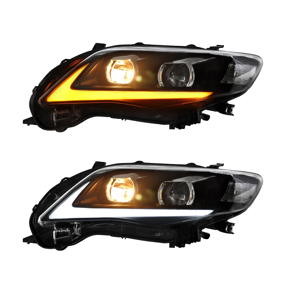 product led headlight replacement assembly car headlights auto headlights car led headlight fit for toyota corolla 2011 2012 2013-4