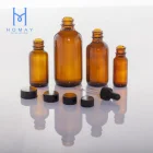 Wholesale Amber Bottle Spray Bottles Wholesale Clear Amber Boston Round Glass Bottle Glass Spray Bottles