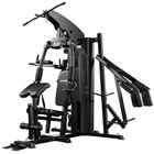 Gym Wholesale Home Exercise Machine Multi Function Home Gym Fitness Equipment 3 Station Home Gym With Squat Machine
