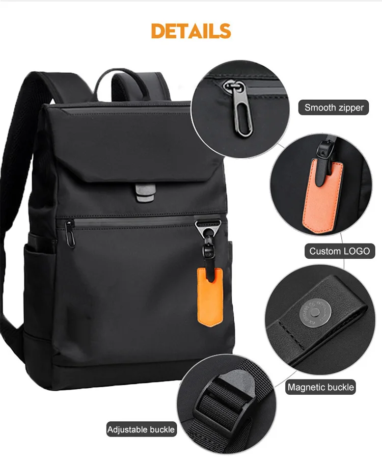 Hot selling custom roll top Backpack Stylish men's waterproof travel casual Sports backpack USB Laptop backpack