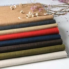Linen China Quality Manufacturer 2 Tone Linen Look Plain Sofa Upholstery Fabric