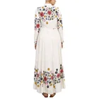 Design Dress Custom Fashion Design Apparel Embroidery Floral Long Sleeve Islamic Dress For Women