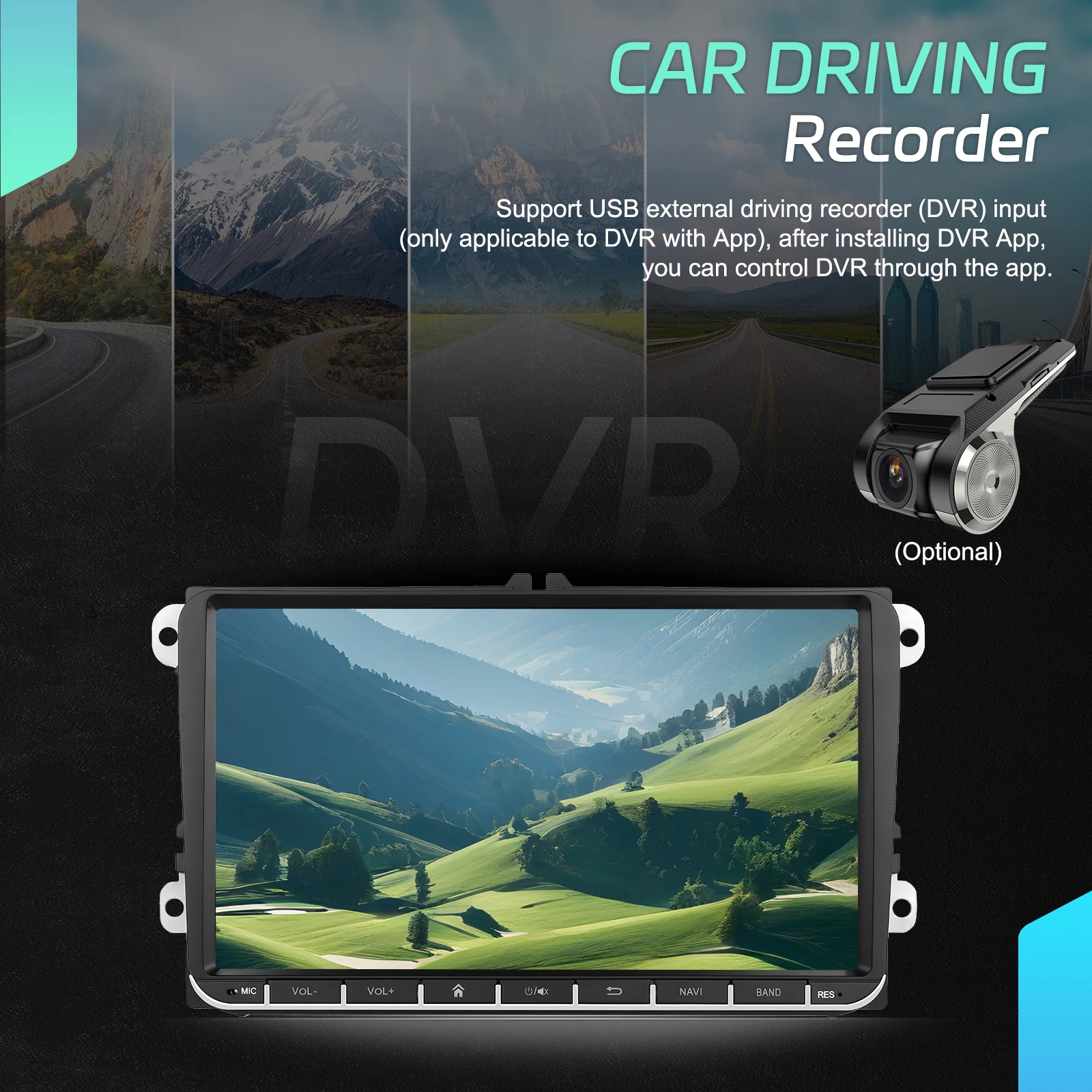 Podofo 6+128G 9" Android Car Audio Carplay Android Auto Radio Para Auto GPS WIFI for Volkswagen/VW/Passat/Golf/MK5/Jetta T5/Polo A4199 factory