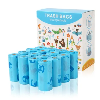 pet products supplier high quality pet accessories pet waste poop bags biodegradable compostable custom poop bags for dog