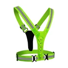 Safety Reflective LED Belt High Visibility Safety Vest USB Rechargeable Hi Vis Belt For Protective Workers