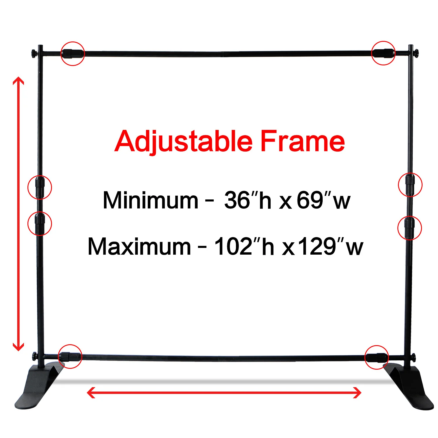 Adjustable Backdrop Stand Photography Background Support Stands Photo Video Home Studio Background Frame