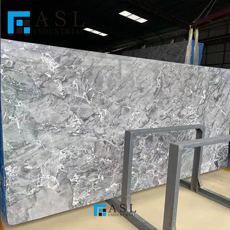 Factory direct low price sea grey marble hotesale marble low cost natural grey slab italian ash marble