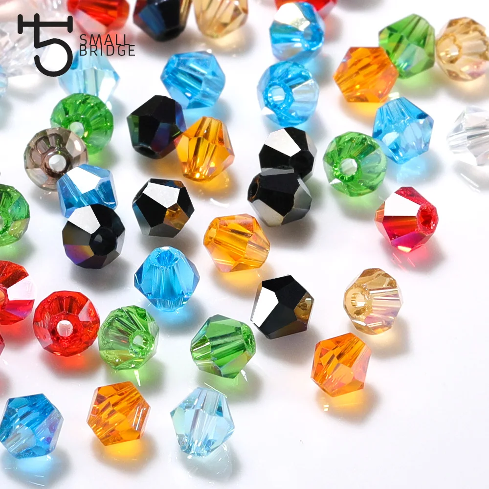 product multiple sizes glass loose crystal beads faceted bicone beads for jewelry making decorations wholesale-32