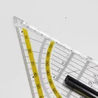 Drawing Drafting Protractor Drawing Drafting Geometry Protractor Triangle Ruler With Grip 22cm
