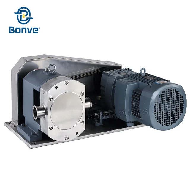 ss304 positive displacement rotary lobe pump for