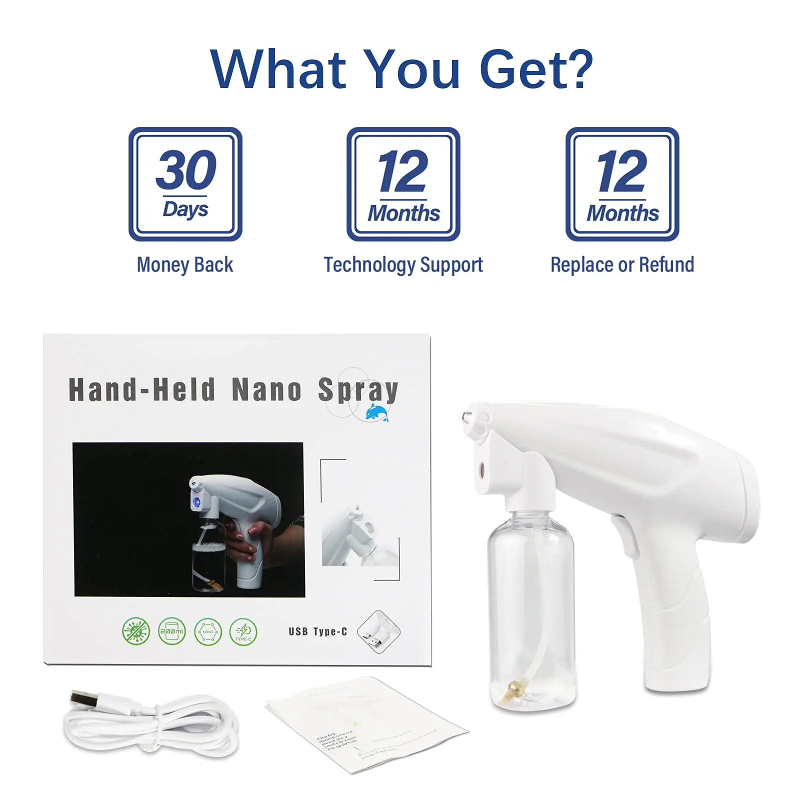 Home Car Use Spray Gun Nano Blue Light Spray Gun,K6 Nano Atomizing Spray Gun,K5 Nano Spray Gun