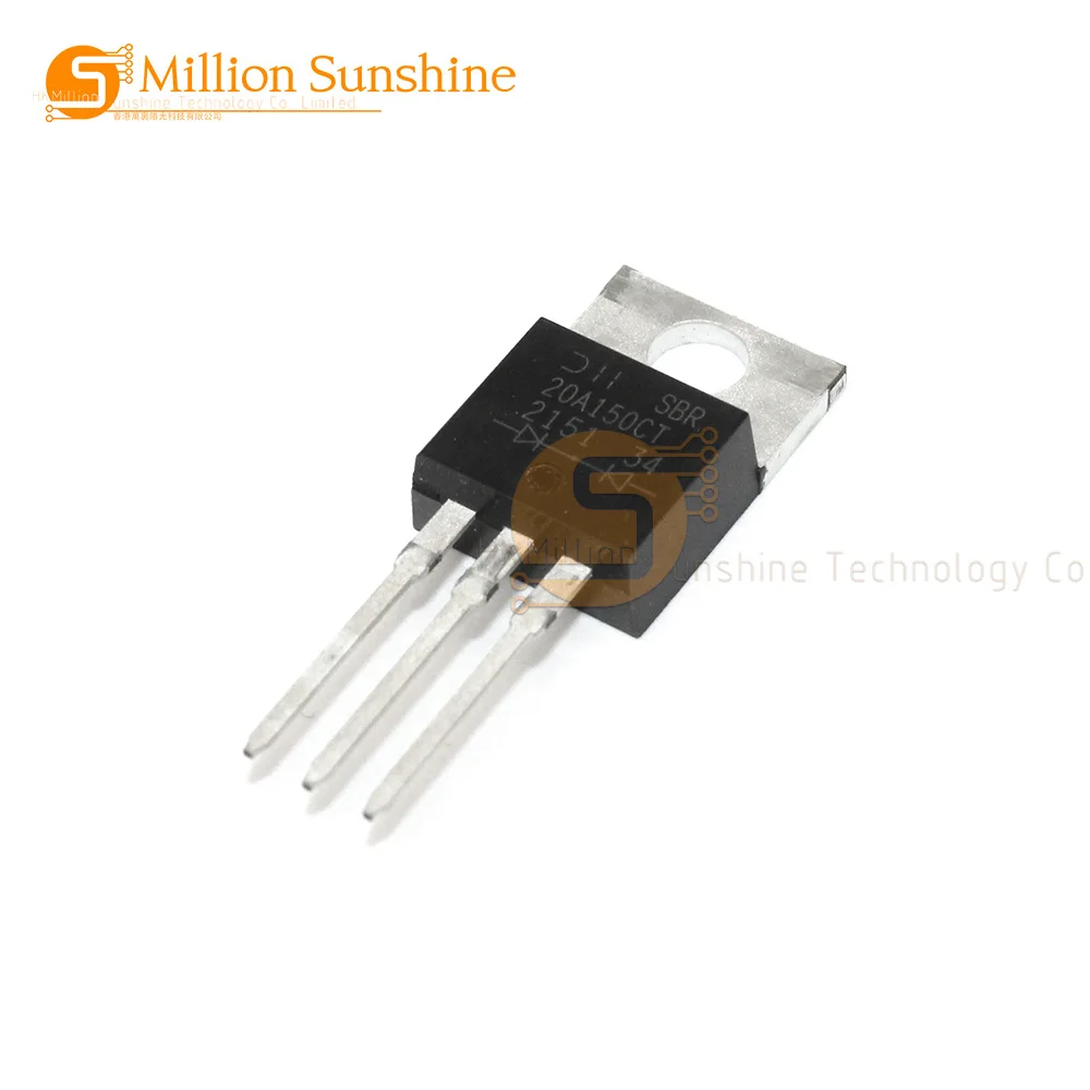 product sbr20a150ct to 220 schottky rectifier high efficiency low forward voltage drop for power supplies and solar inverters-1