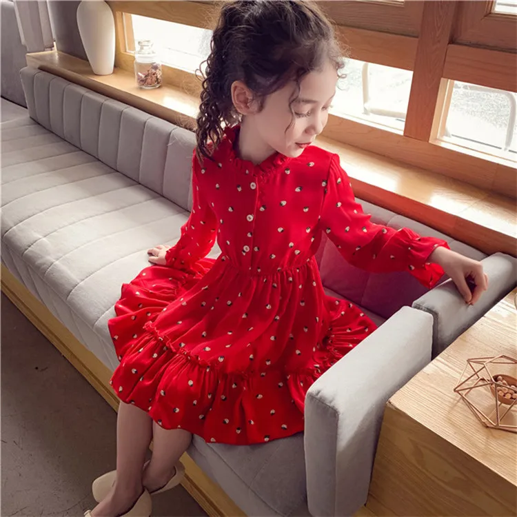 1-8yrs Wholesale Spring Baby Girls Red ...