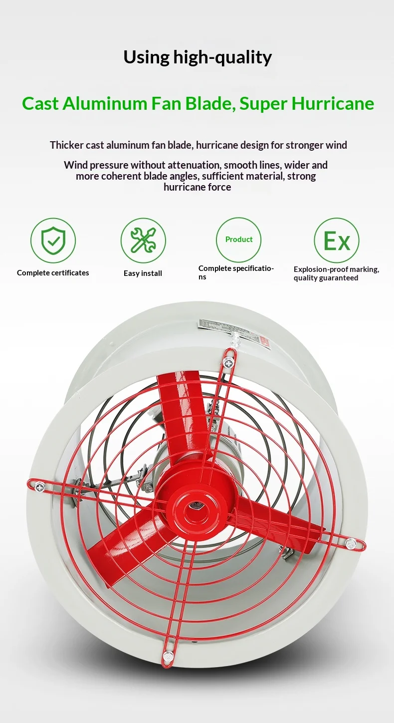 Explosion-proof Frp Axial Fan, Plastic, 220 V, Electric - detail 2